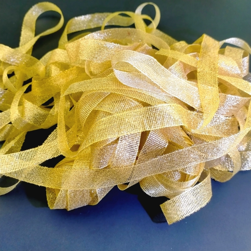 Delicate Gold Sheer Ribbon