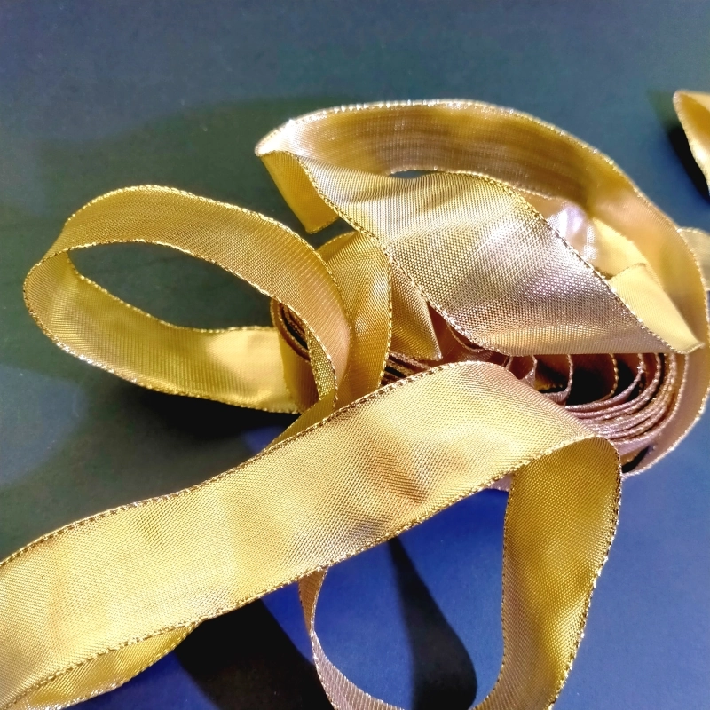 Luxurious Gold Satin Ribbon