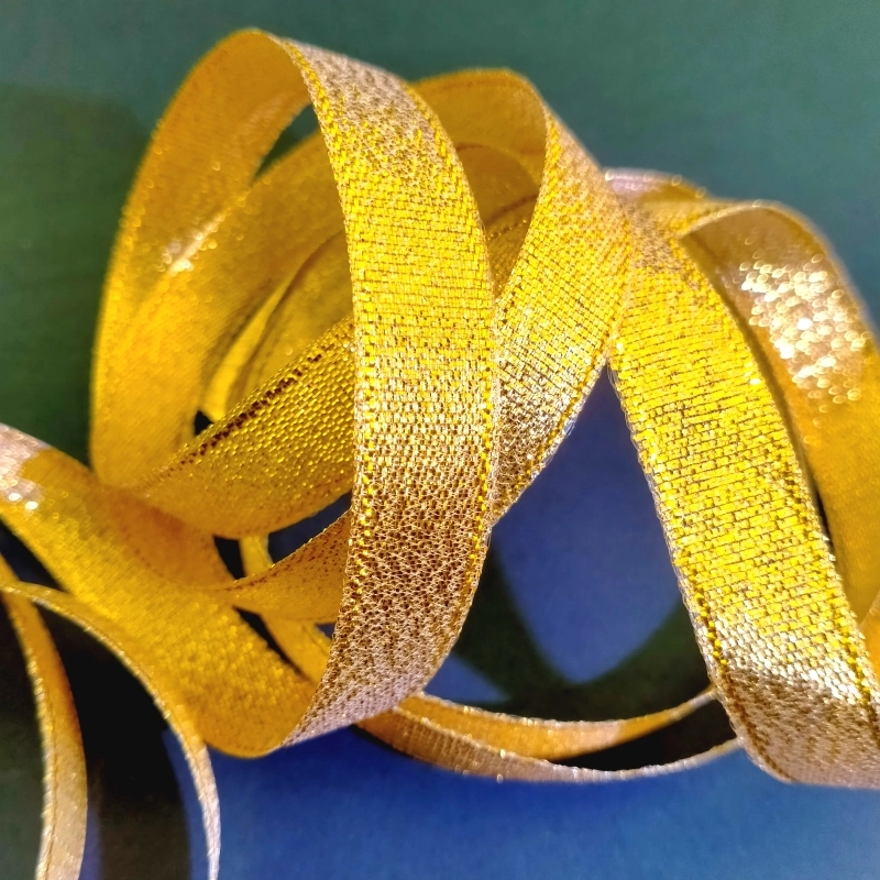 Shiny Gold Glitter Ribbon