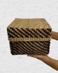 Rush and Reed Storage Box for Kavili, eco-friendly and versatile for storing sweets or organizing small items