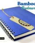 Mandala bamboo bookmark with screen-printed design