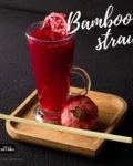 Bamboo drinking straw - reusable eco-friendly straw for cold beverages