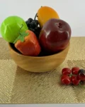 Handcrafted 7-inch mahogany wood bowl