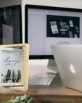 Couple tabletop photo frame with dual photo display