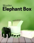 Eco-friendly boxboard box for wooden elephant