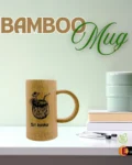 Handmade natural bamboo mug - 250ml eco-friendly cup for cold drinks and water
