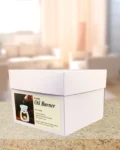 Ceramic Oil Burner Pack with essential oils and candle in a dual-layer safety box