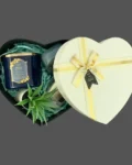 Sweater Weather Heart Gift Box with Candle, Travel Mug, Alarm Clock, and Plant