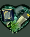 Sweater Weather Heart Gift Box with Candle, Travel Mug, Alarm Clock, and Plant
