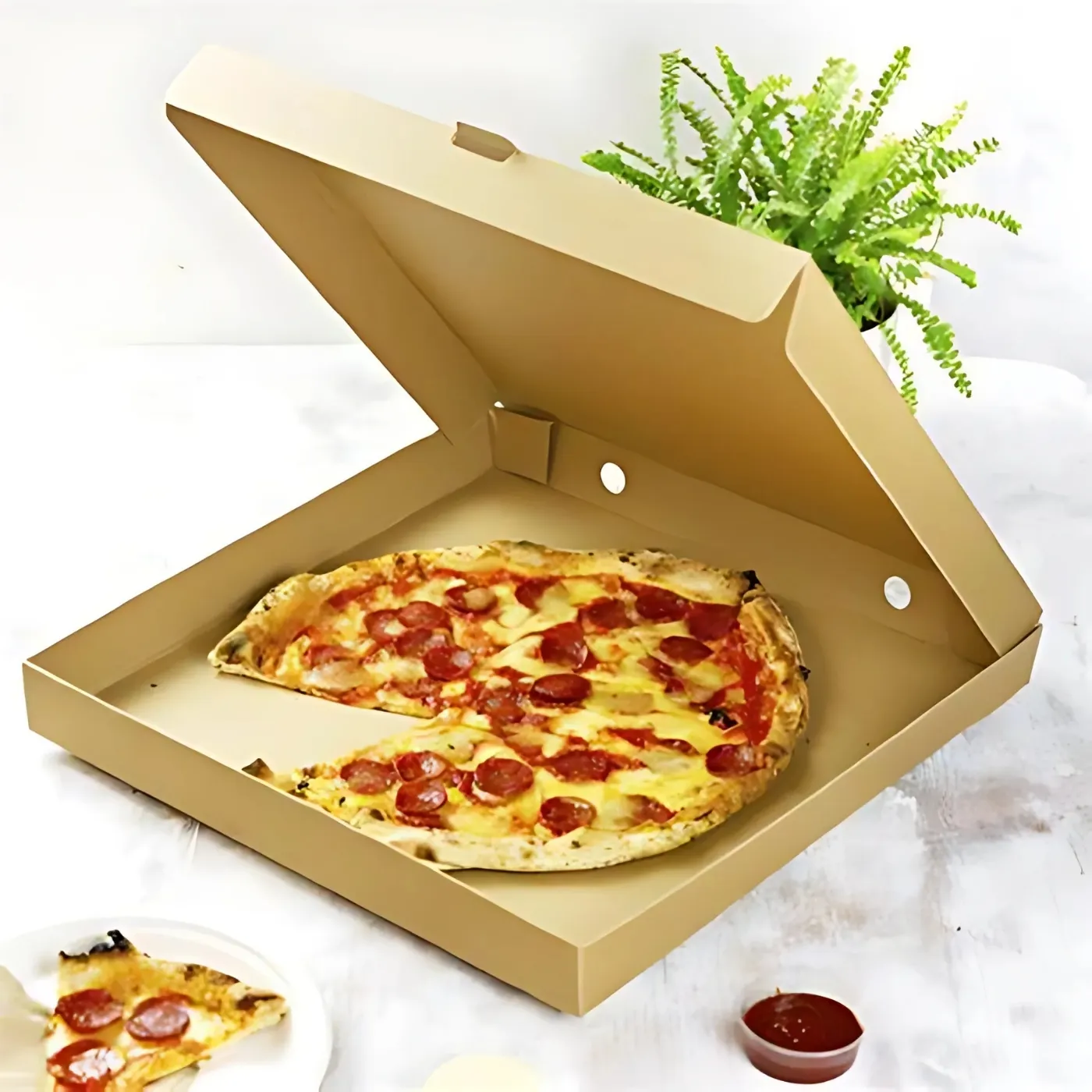 Corrugated unprinted Pizza Box