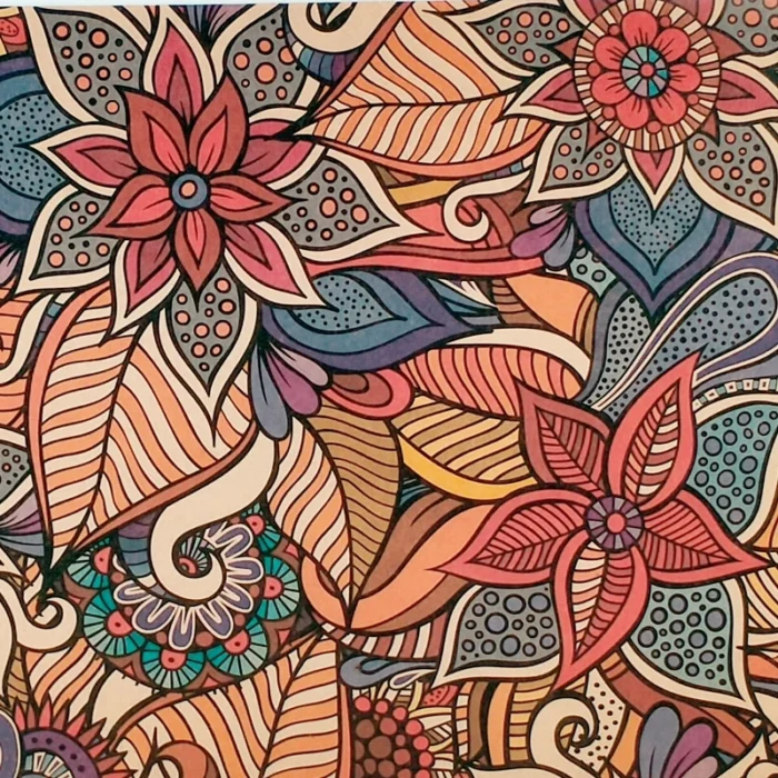 Multi color large flower design - Image 1