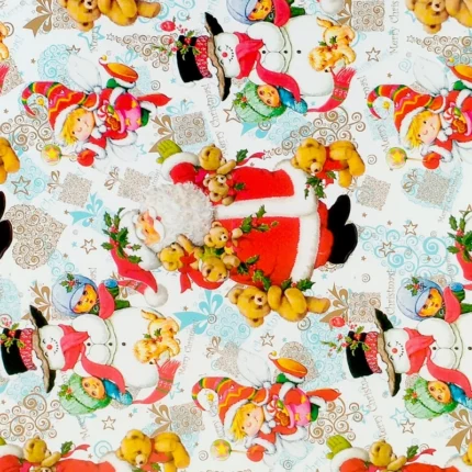 Santa design gloss paper for Christmas Gifts