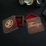 Mahogany Jewelry Box with Epoxy Filled Name - Image 6