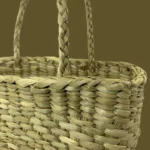 Natural Rush And Reed Woven Bag - Small - Image 4