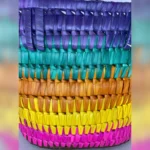 Exquisite Woven Market Bag – Vibrant Palmyra Leaf Design - Image 7