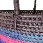 Vibrant Woven Palmyra Leaf Market Bag - Image 7