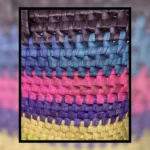 Vibrant Woven Palmyra Leaf Market Bag - Image 6