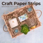 Natural Brown Craft Paper Strips - Image 2