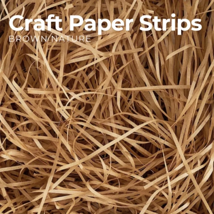 Natural Brown Craft Paper Strips - Image 1