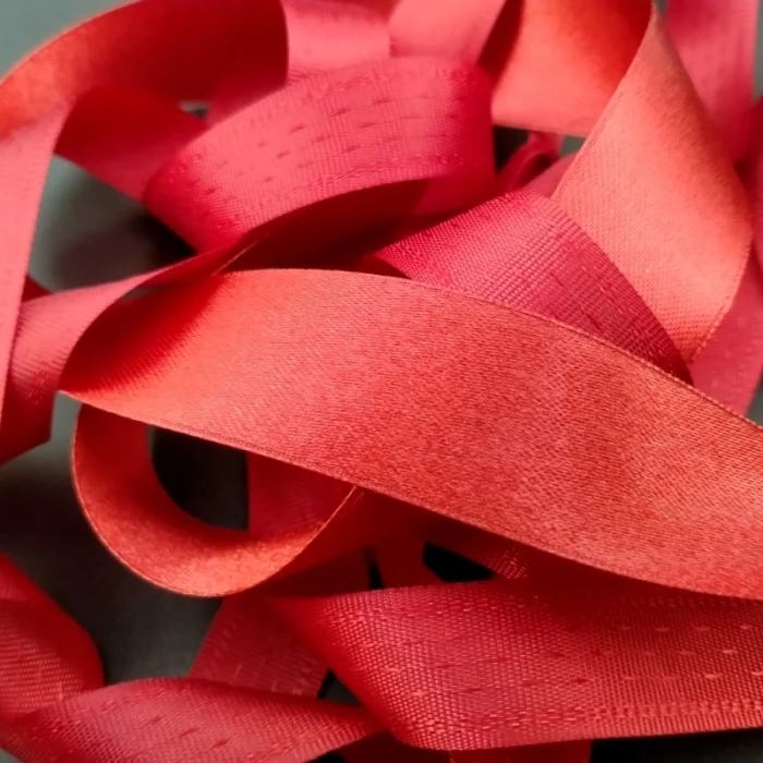 Bold Red Satin Ribbon - Image 1