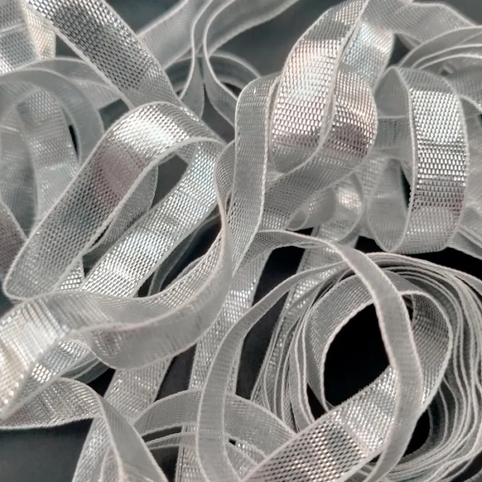 Delicate Silver Reflective Ribbon - Image 1