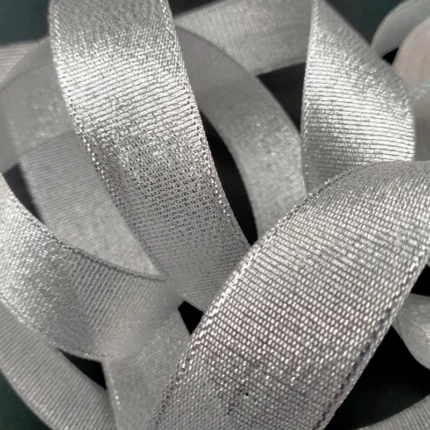 Shimmering Silver Organza Ribbon