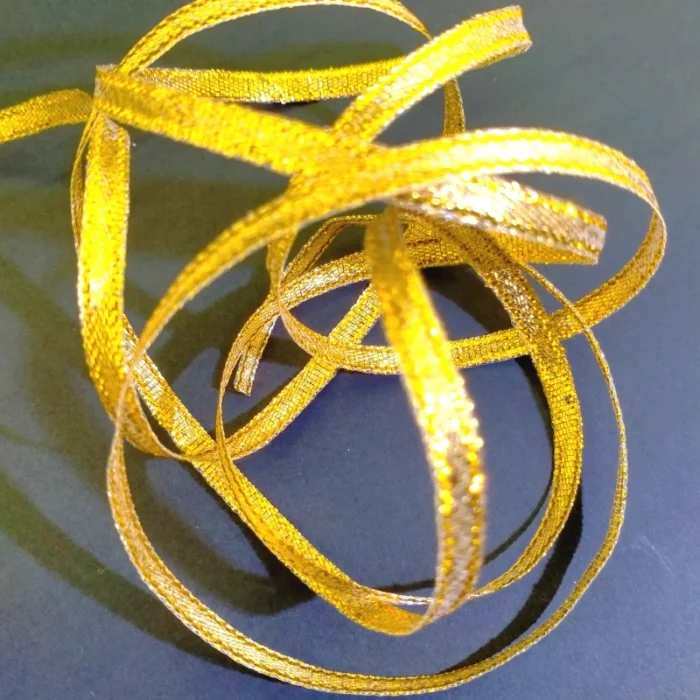 Shimmering Gold Metallic Ribbon - Image 1