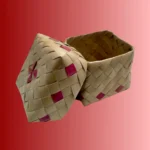 Palmyra Leaf Wedding Cake Box with Design - Image 2