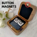 Teak Wood Earring Box with Magnet Lock - Image 6