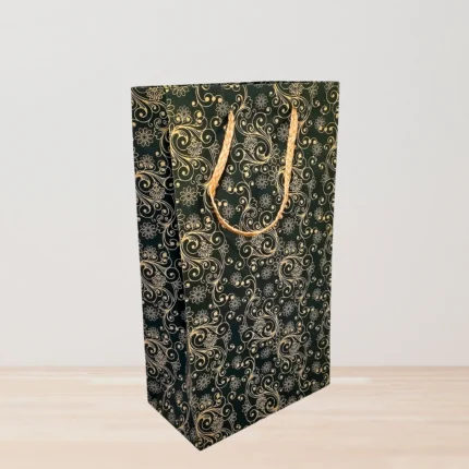 Sophisticated Black & Gold Paper Bag