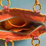 Exquisite Rush and Reed Hand Bag with Rich Beads Handles - Image 5