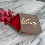 Mahogany Jewelry Box with Epoxy Filled Name - Image 5