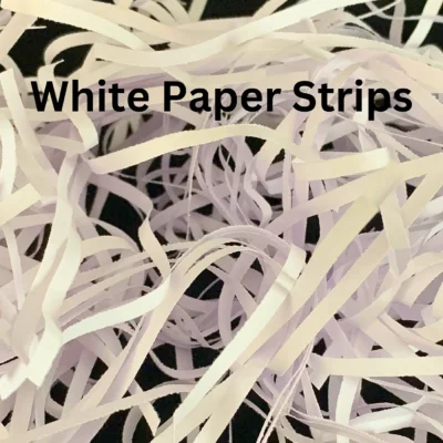 White shredded paper filler