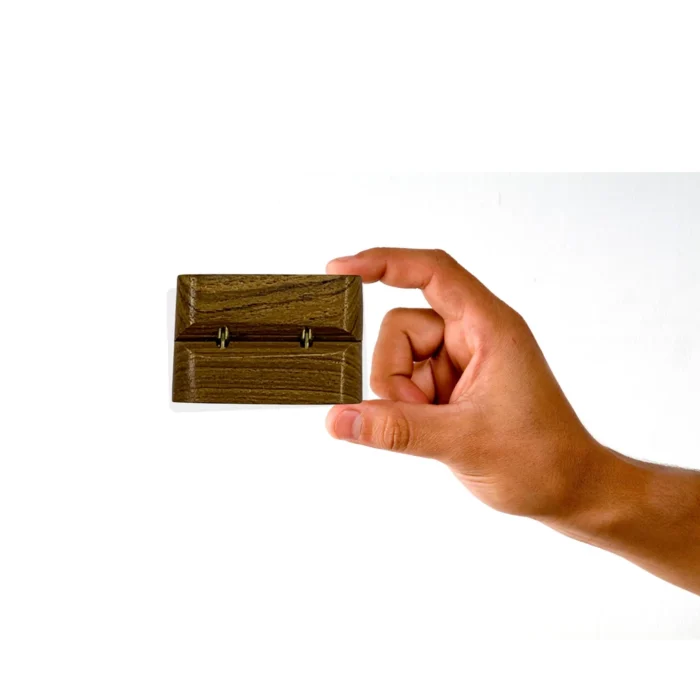 Teak Wood Earring Box with Magnet Lock - Image 10