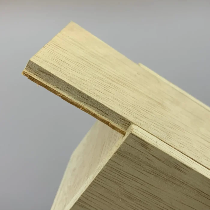 Premium Rubber Wood Storage Box – Natural Finish with Sliding Lid - Image 2