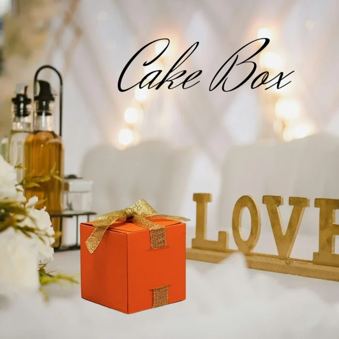 Orange Wedding Cake Box - Image 1