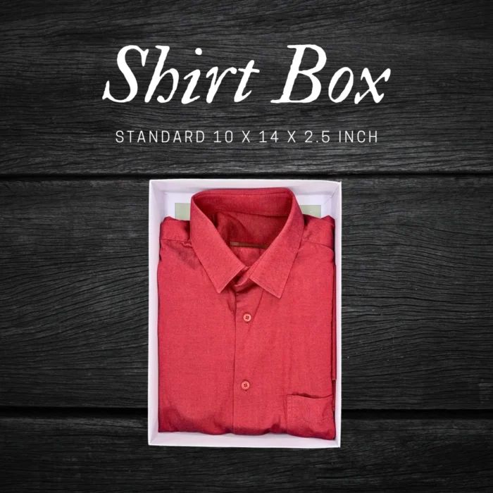 Shirt Gift Box - Boxboard with Red Ribbon - Image 5