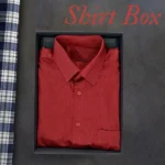 Black Colour Gift Box with Red Ribbon for Exclusive Shirts - Image 5