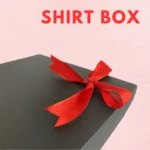 Black Colour Gift Box with Red Ribbon for Exclusive Shirts - Image 4