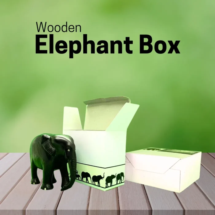 Eco-Friendly Boxboard Box for Wooden Elephant - Image 3
