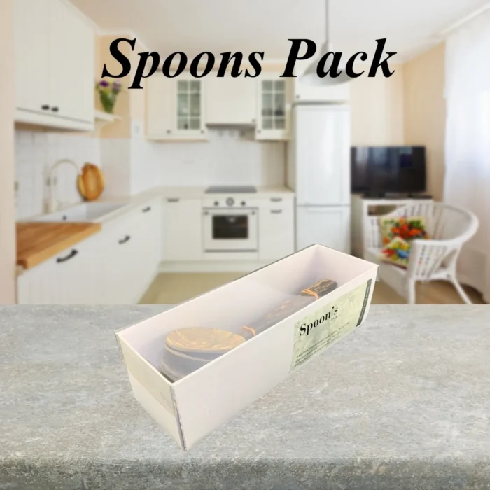 Eco-Friendly Coconut Shell Spoon with Kithul Handle Set – pack of 6 spoons - Image 4