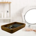 Teak Wood Tray Organizer
