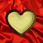 Heart-Shaped Mahogany Jewelry Box - Image 4