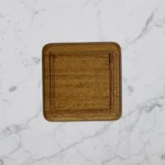 Mini Teak Color Mahogany Wood Organizer Tray - Image 6