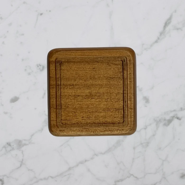 Mini Teak Color Mahogany Wood Organizer Tray - Image 6