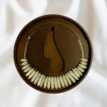 Elegant Mahogany Necklace Tray with Walnut Finish