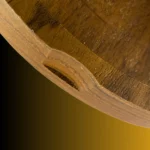 Teak Wood Jewelry Box with Woman Face Design - Image 8