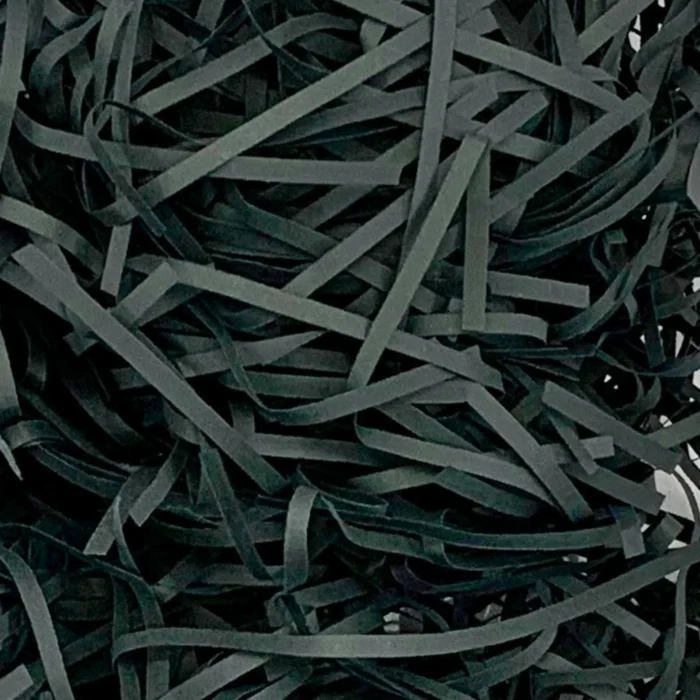 Black Shredded Paper Filler for Stylish Gift Packaging - Image 1