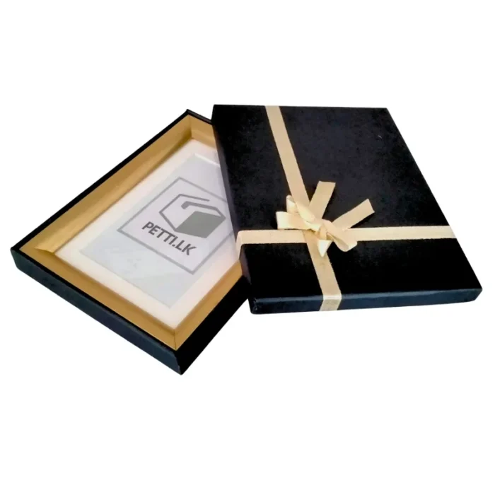 Elegant Black Photo Frame Gift Box – Perfect for Special Occasions - Image 1