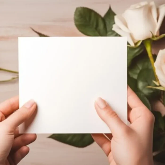 Blank Folded Greeting Card – Personalize Your Messages! - Image 3